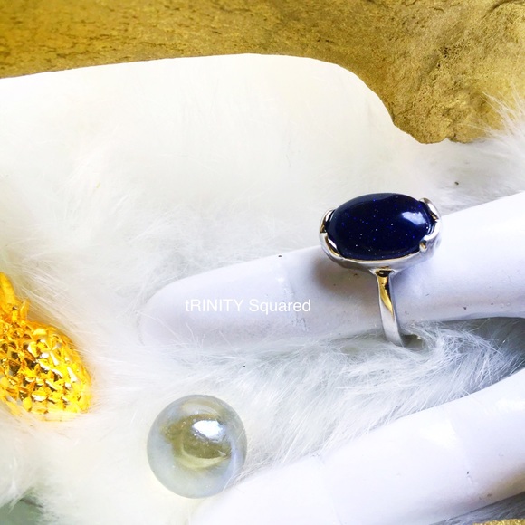 . {SPARKLING JET} Gem cocktail Ring 7 - Picture 4 of 8