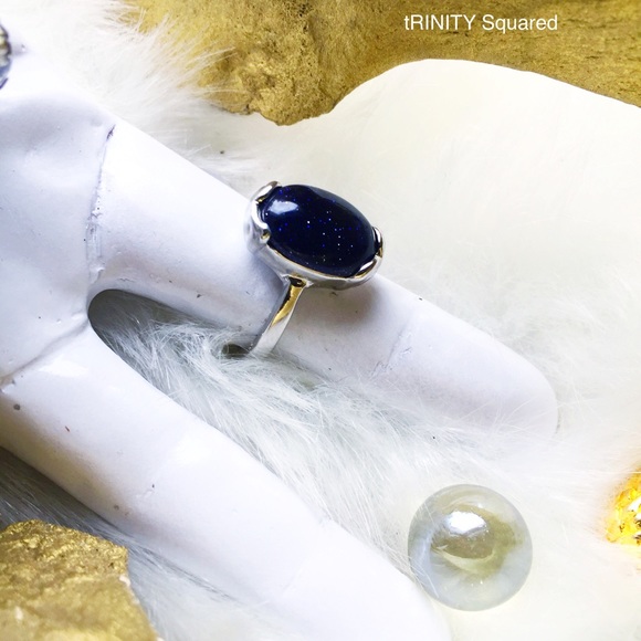 . {SPARKLING JET} Gem cocktail Ring 7 - Picture 5 of 8