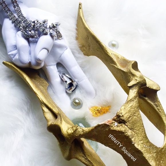 . {SPARKLING JET} Gem cocktail Ring 7 - Picture 6 of 8