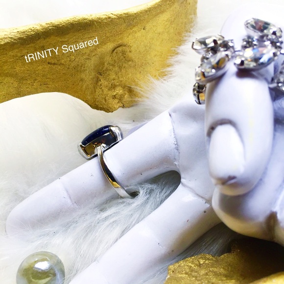 . {SPARKLING JET} Gem cocktail Ring 7 - Picture 7 of 8