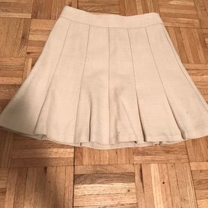 Beige tweed skirt