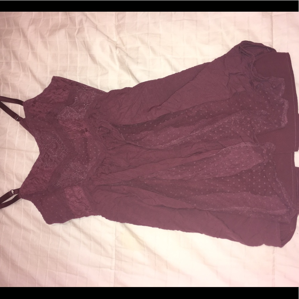 GORGEOUS PLUM BOHO DRESS