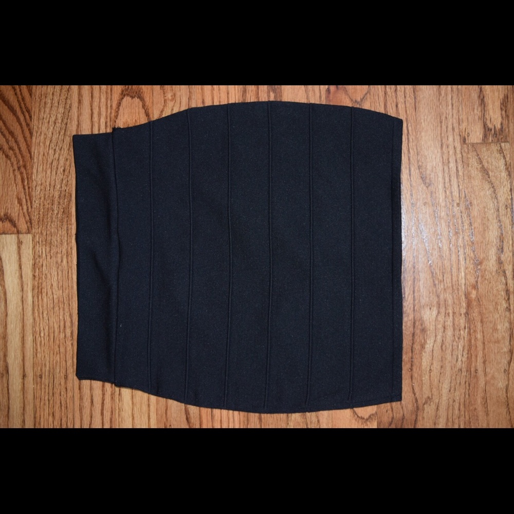 Black Stretchy Bodycon Skirt