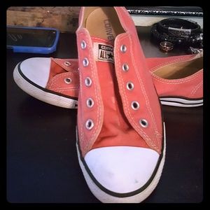 Coral Slim Converse