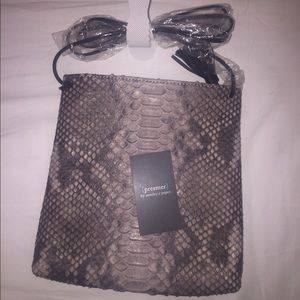 Presmer GENUINE PYTHON SKIN Cross-Shoulder bag