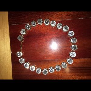 Clear Rhinestone necklace, never worn