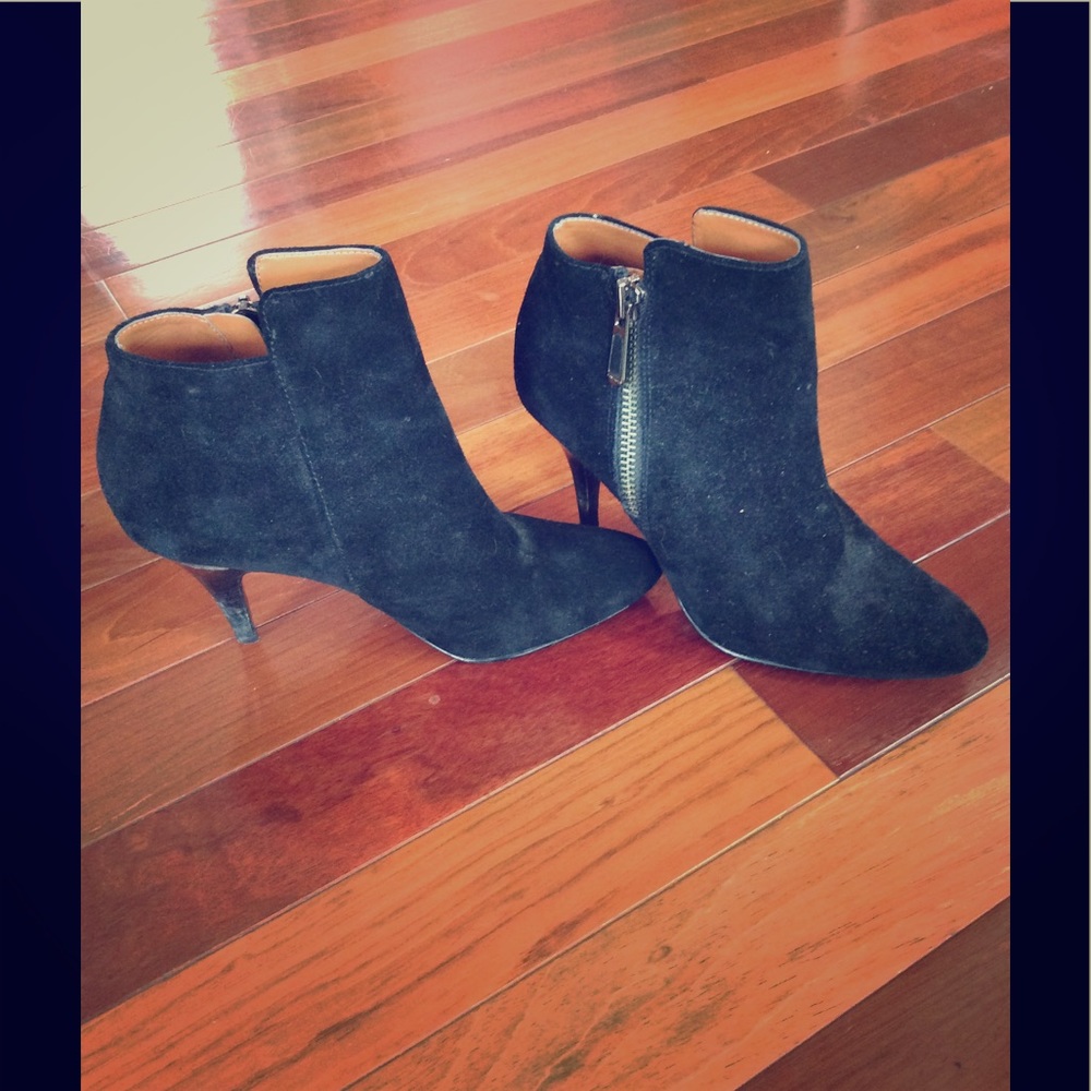 Black Calvin Klein Suede boots
