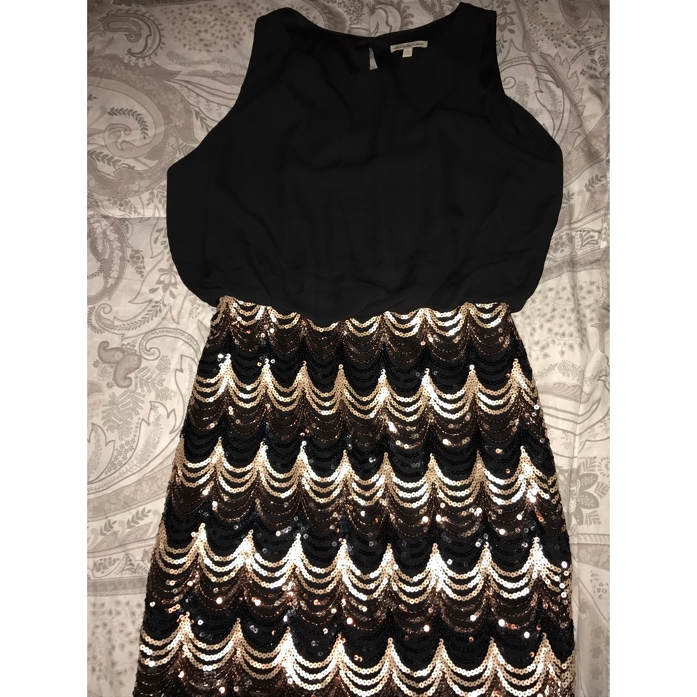 Charlotte Russe Sequin & Chiffon Blouson Dress
