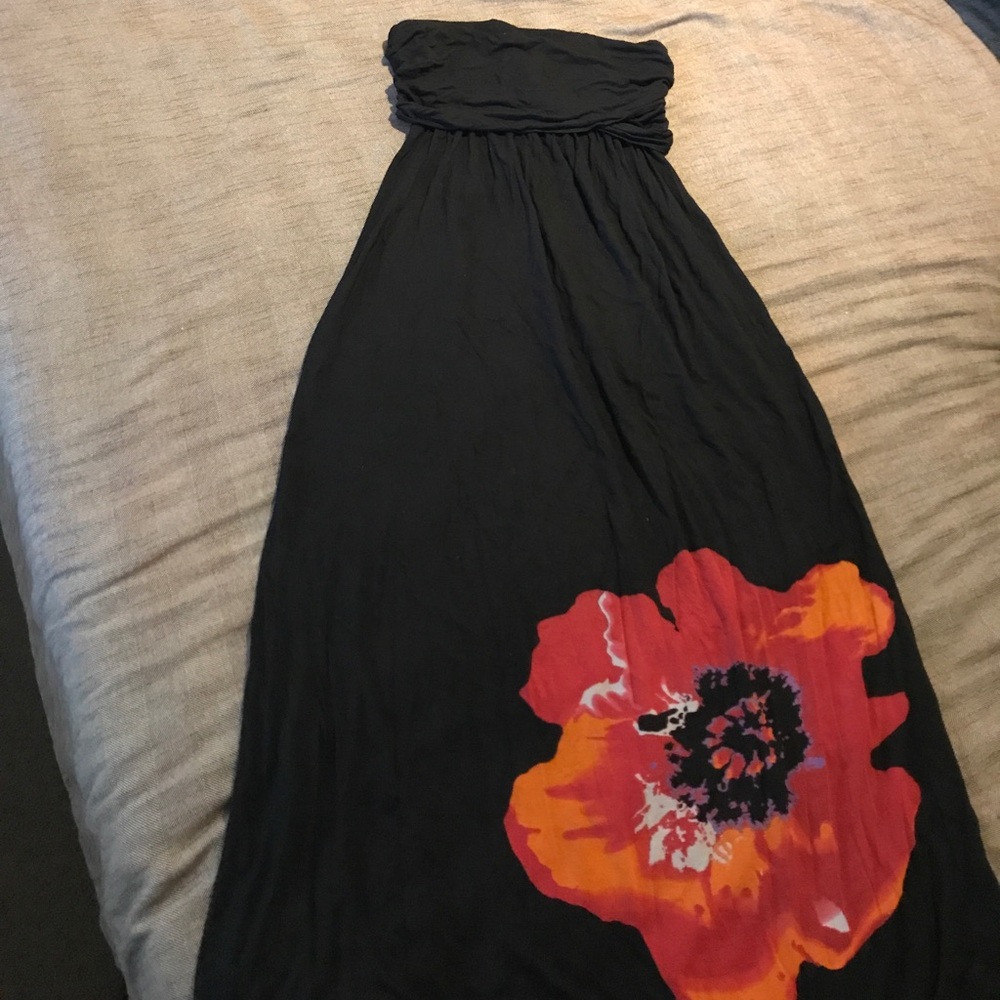 PRICE DROP!! Halter maxi dress with flower design