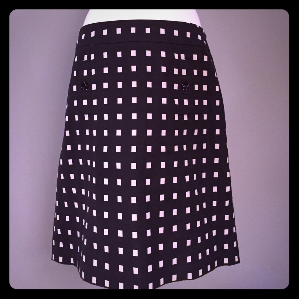 Ann Taylor brown and cream skirt