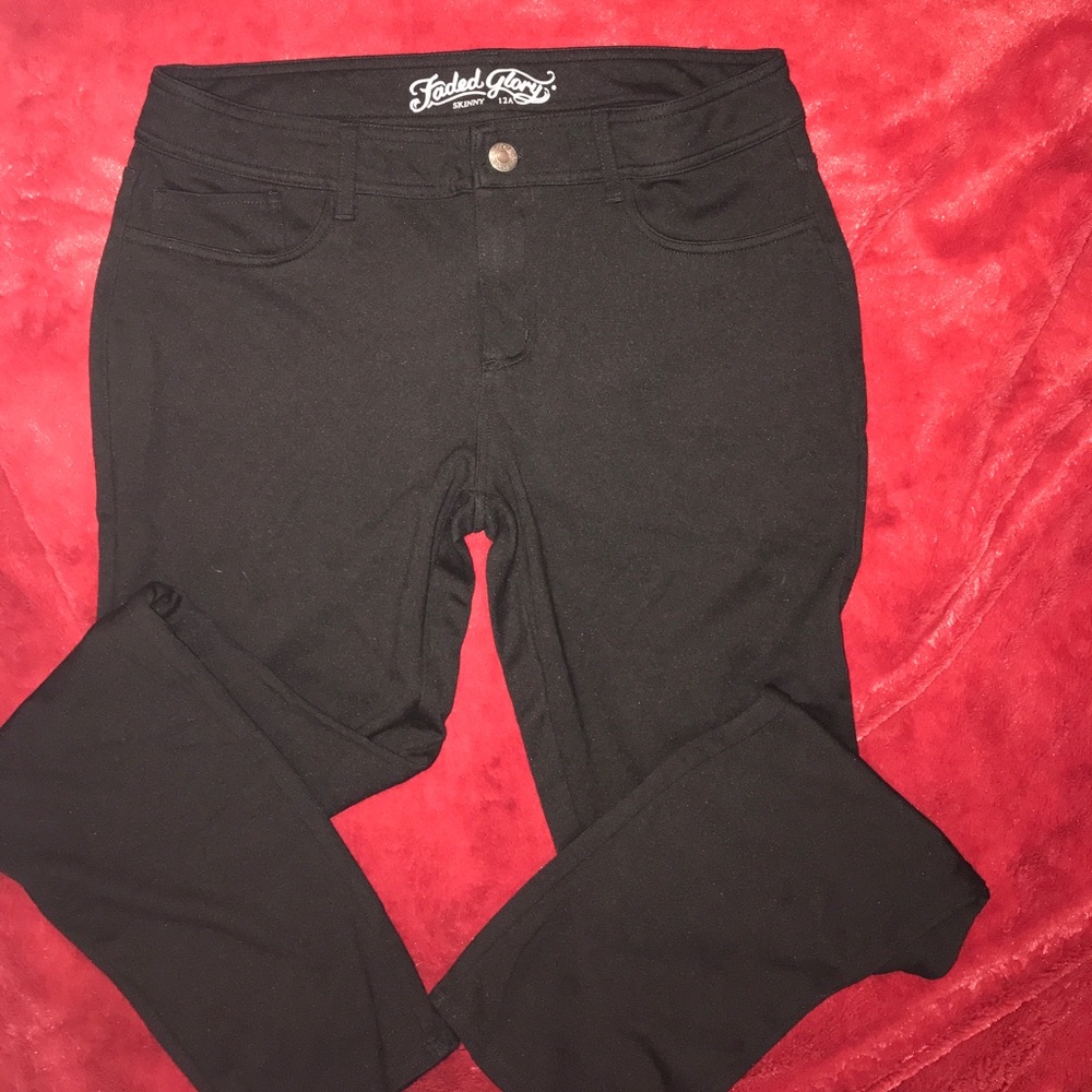 Black stretch pants