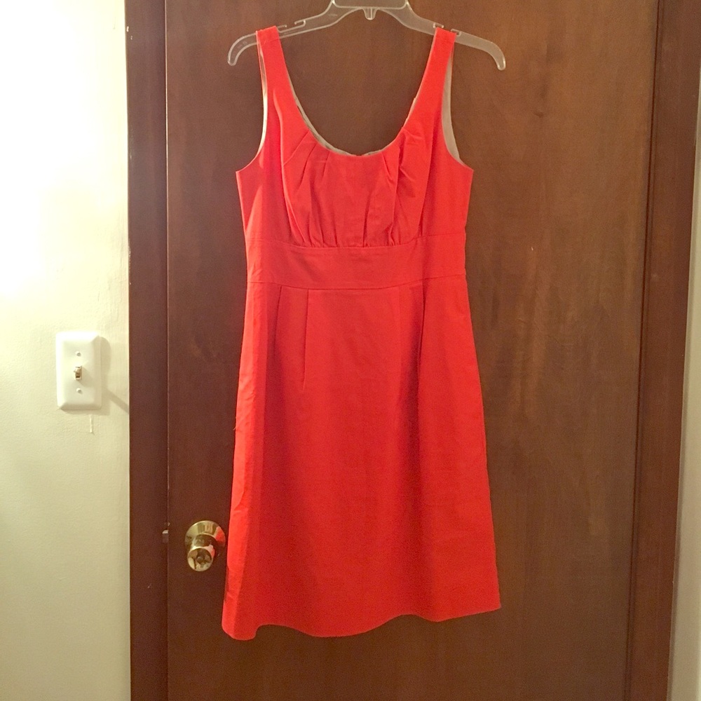 Orange A line tank dress from J Crew