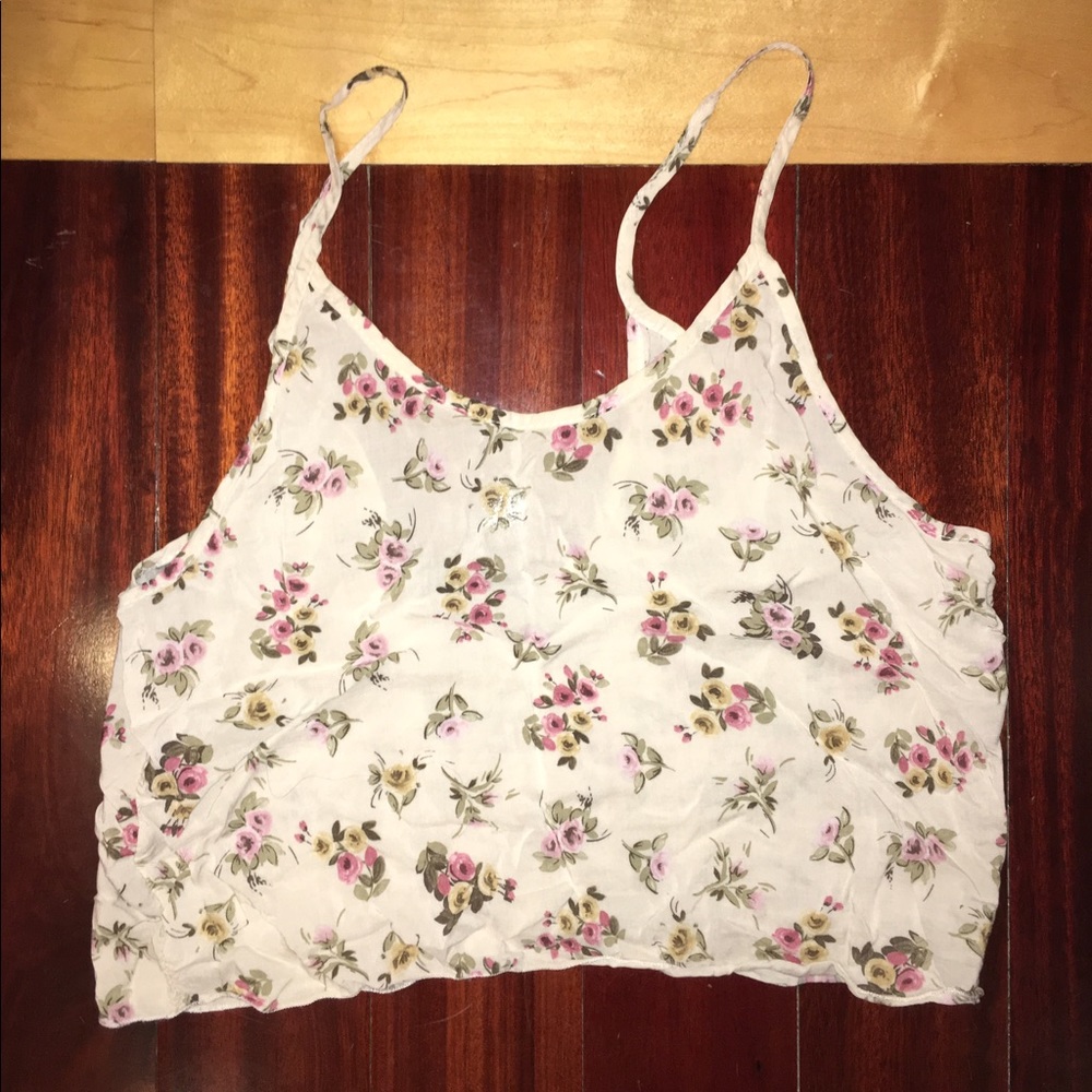 Floral brandy Melville tank top