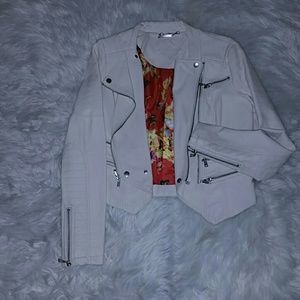 Faux leather jacket