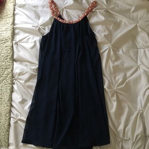 Charming Charlie Navy Blue Flowy Dress