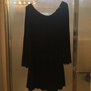 Express black trapeze dress L