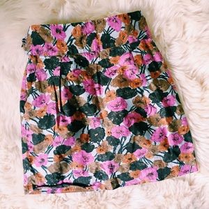 Anthropologie Floral Skirt