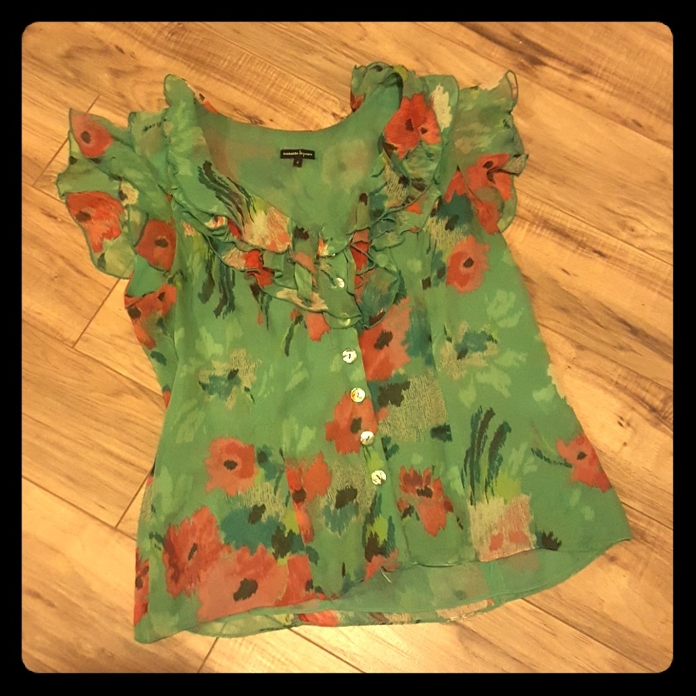 Nanette Lepore silk blouse.