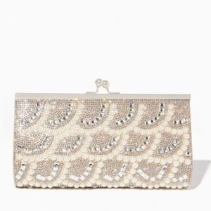Kina Scalloped Pearl Clutch