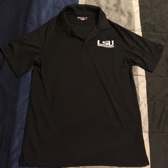 black lsu polo