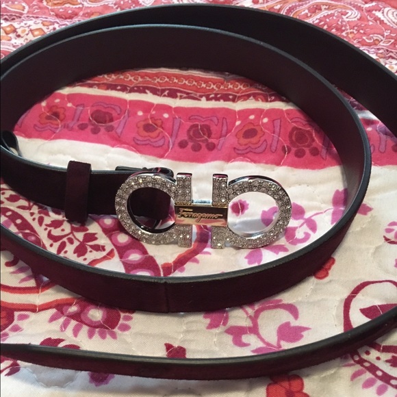 NWT Ferragamo Gancini calf suede belt - Picture 2 of 5