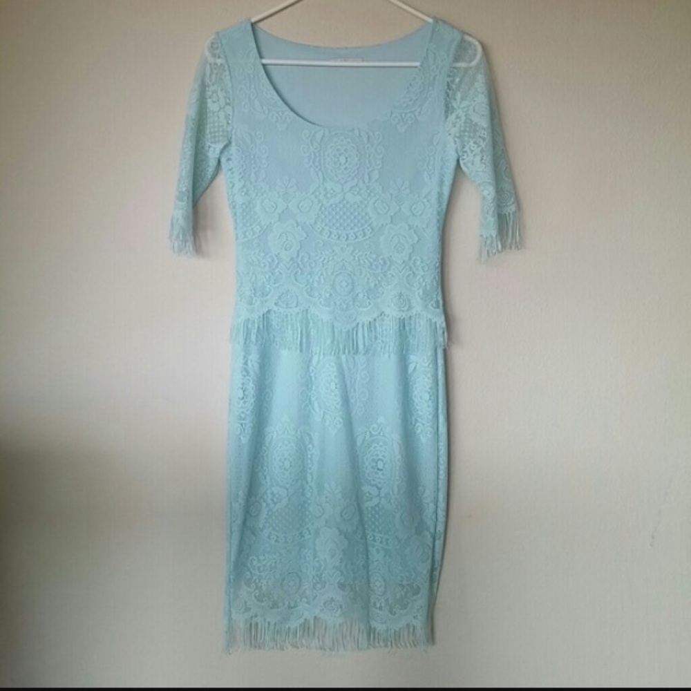 Light Blue Lace Dress