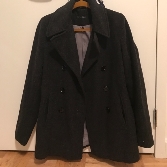 Calvin Klein Thick wool blend coat - Picture 1 of 5