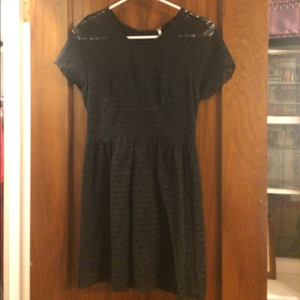 Free people black lace dress