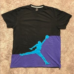 Jordan : Large Stitched Logo T-shirt (Grape)