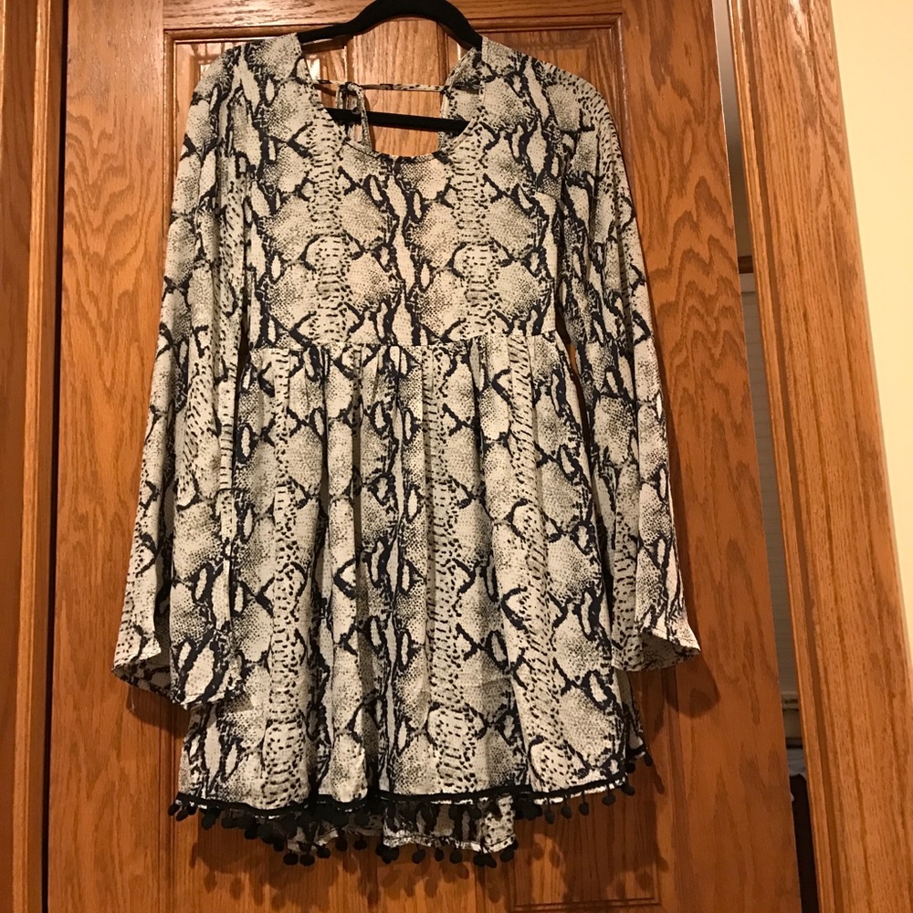 Tobi snakeskin dress