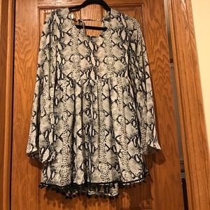 Tobi snakeskin dress