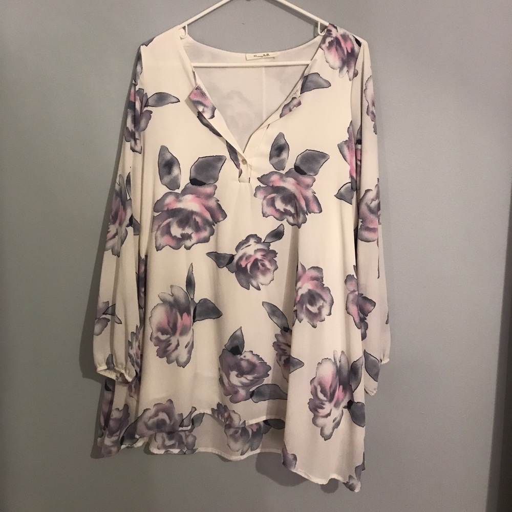 White floral dress