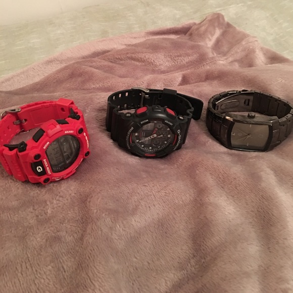 Red and black G Shock