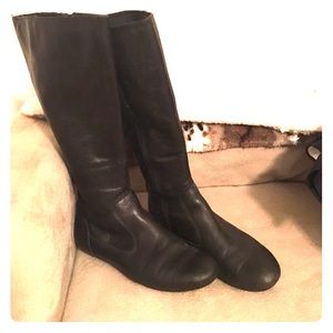 Black Born leather boots. Size 9 1/2. Barely worn