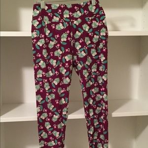 OS LuLaRoe Frog Leggings