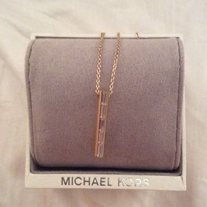 Michael Kors Black Tie Affair Pendant Necklace