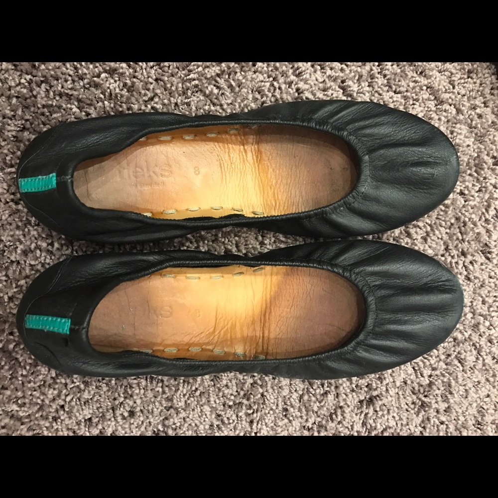 Black Leather Tieks