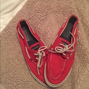 Sporty Top Siders in Red