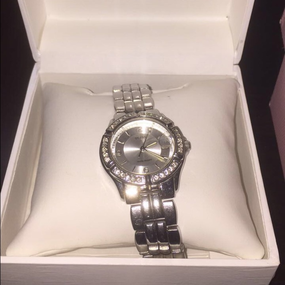 Authentic Guess watch (silver)