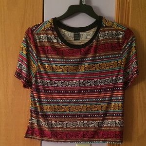 Short sleeve crop top