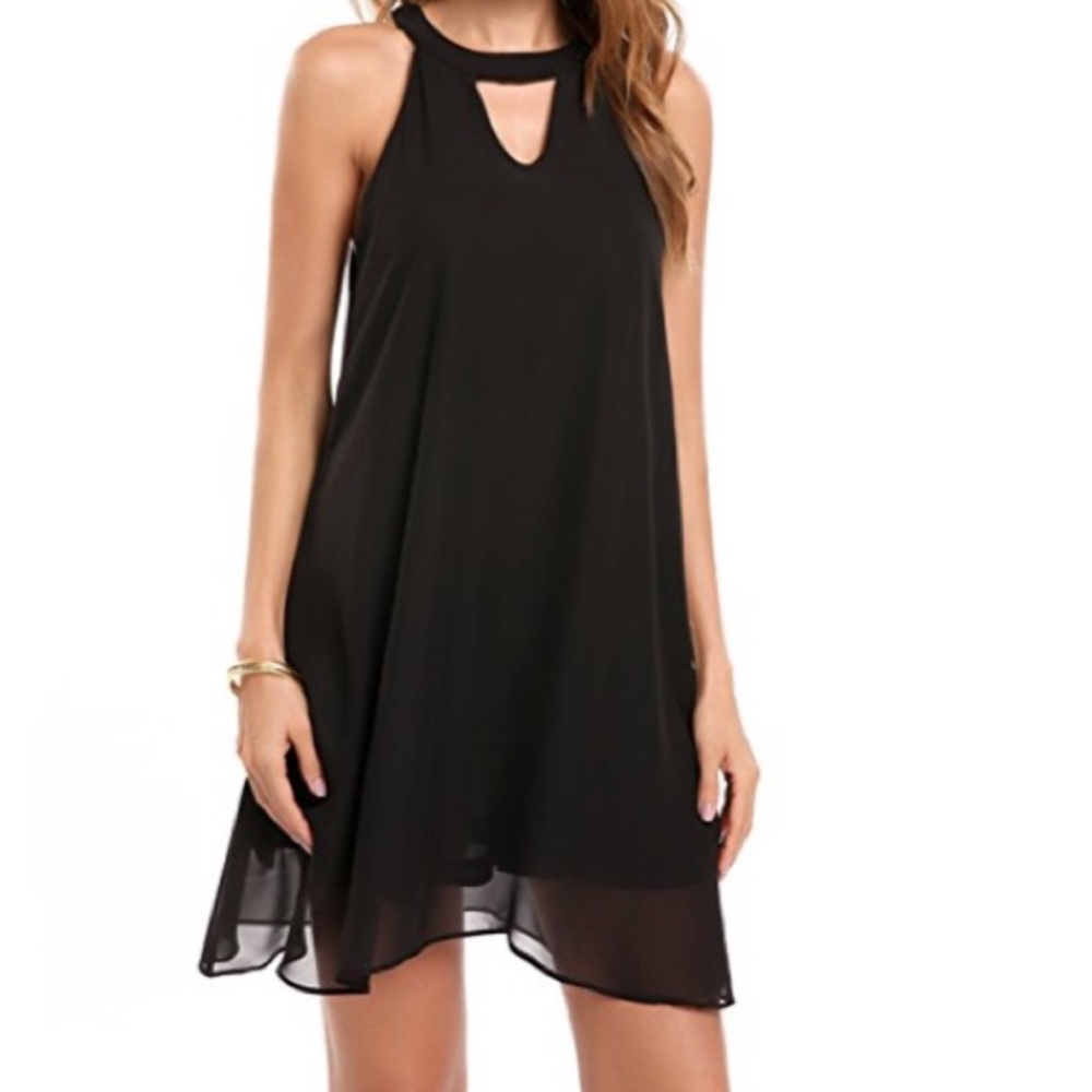 NWT. Size S. Tank dress with cute cut out detail.
