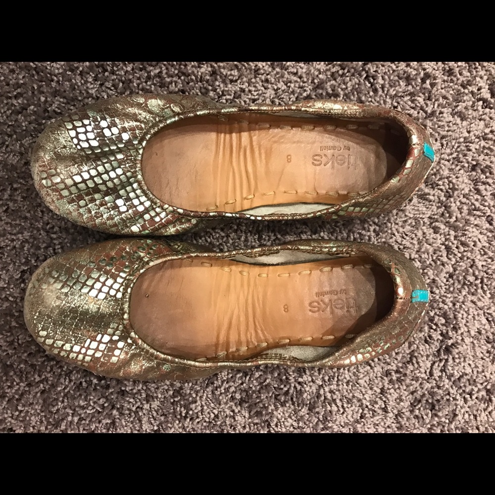 Gold Snakeskin Tieks
