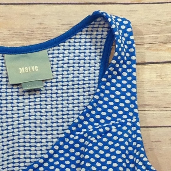 Anthropologie MAEVE Polka Dot Tank Top Dress Sz S - Picture 2 of 7
