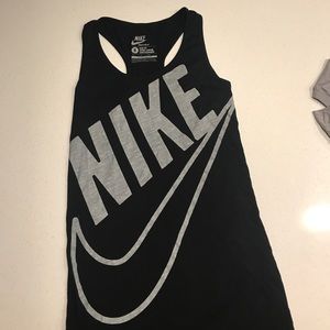 Nike Black/Gray Logo Tank