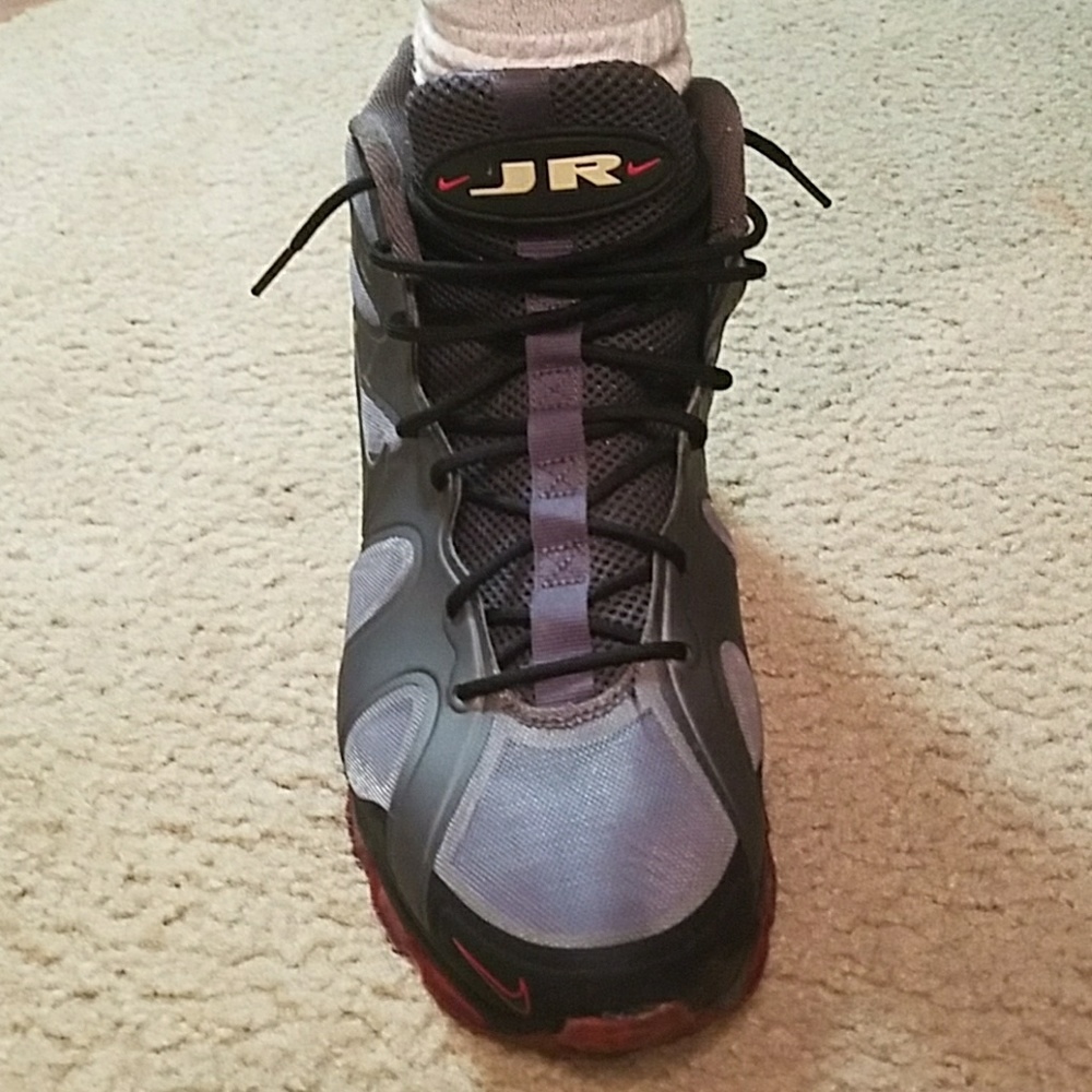 Nike griffey air max dark grey and red