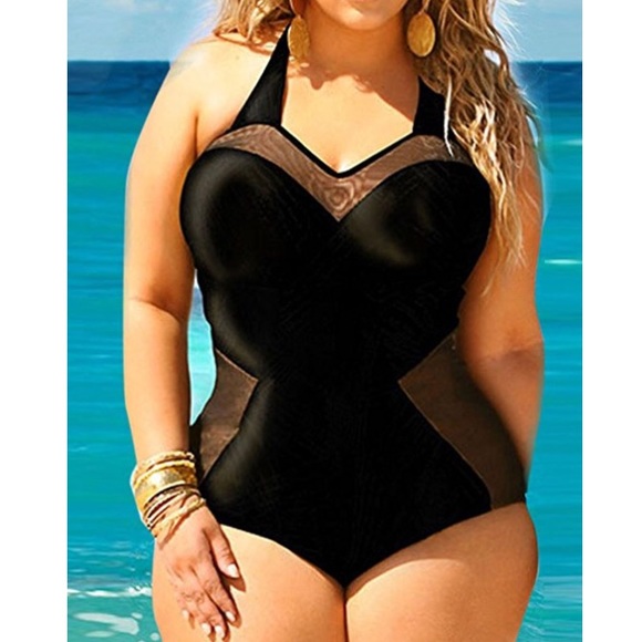 🎉🎉2X HOST PICK🎉🎉Halter Swim Suit Size M-5X - Picture 5 of 5