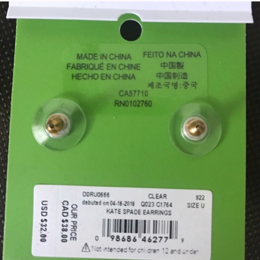 Kate Spade studs - Picture 4 of 5