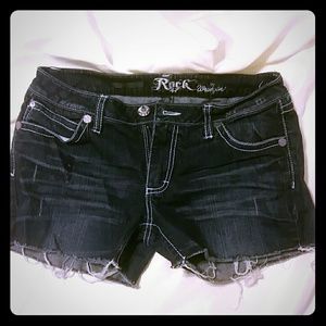 Cut off Wrangler shorts