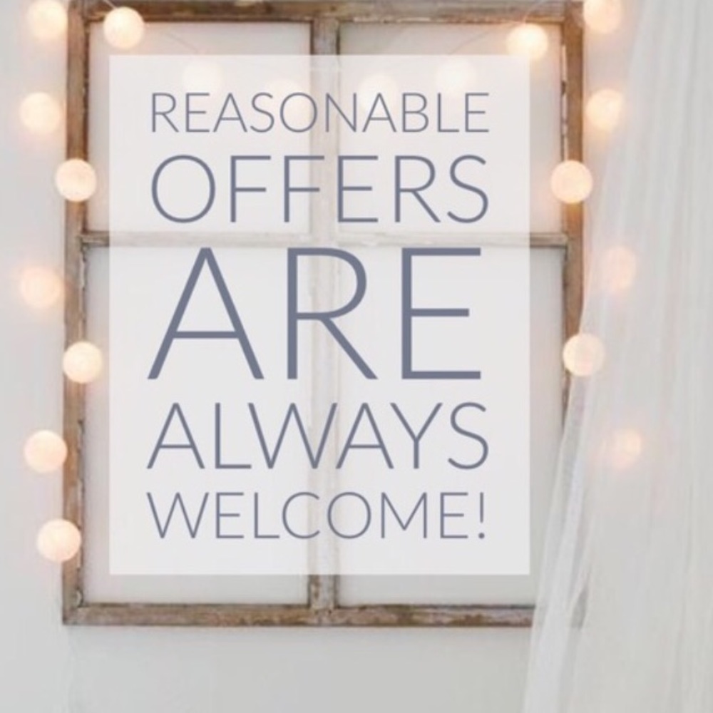 All reasonable offers welcome