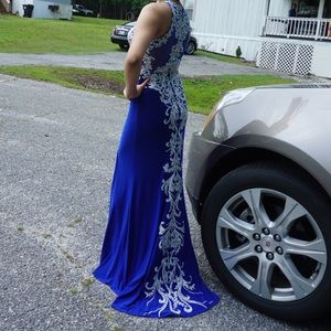 Royal blue prom dress